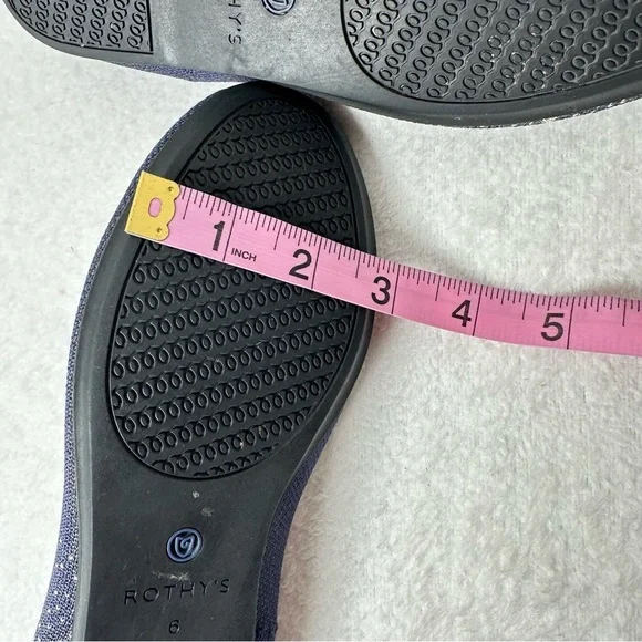 Rothy's  Limited Edition Zodiac Astrology Virgo Loafer Navy Slip On Shoes SizeW6 - Picture 12 of 16